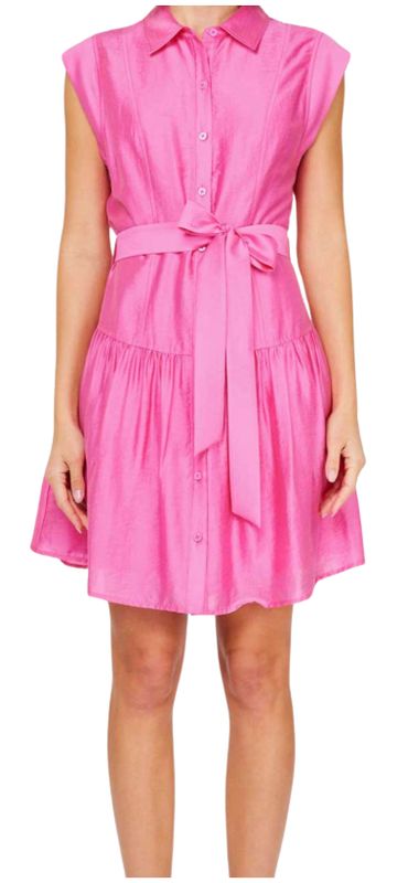 CURRENT AIR SHORT DRESS WITH BELT -XX