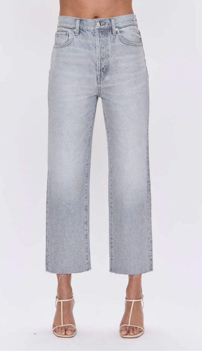 PISTOLA CASSIE CROP HIGH RISE STRAIGHT -XX