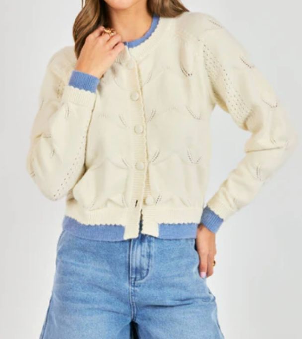 SADIE &amp; SAGE LAYERED CARDIGAN