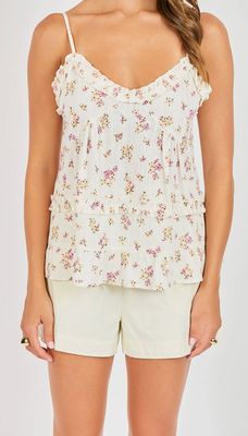 SADIE &amp; SAGE BOUQUET RUFFLE CAMI
