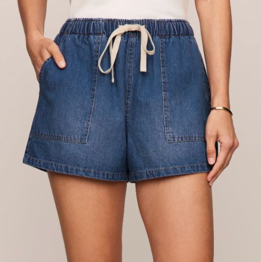 Z SUPPLY DENIM UTILITY SHORT DEEP WATER