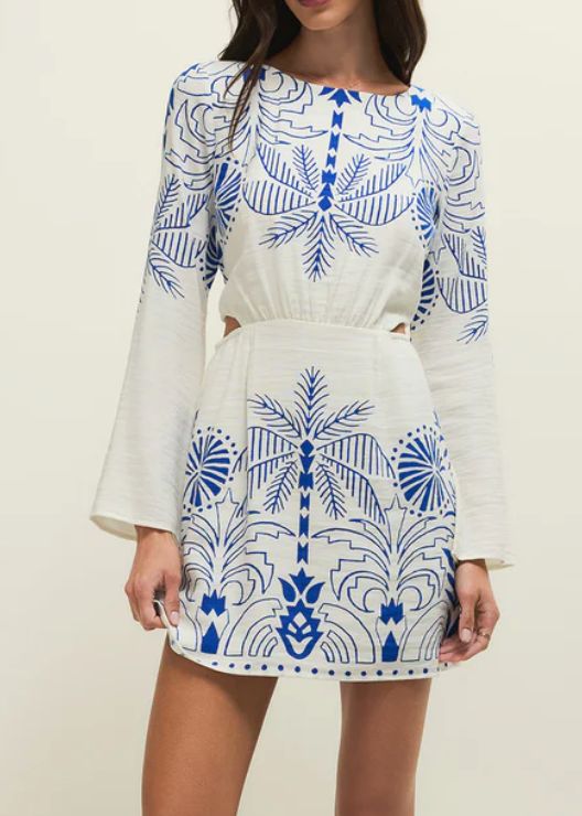 Z SUPPLY PALM MINI DRESS NAUTICAL -XX