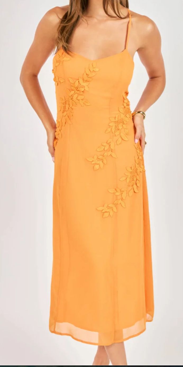 SADIE &amp; SAGE PETAL APPLIQUE DRESS MANGO