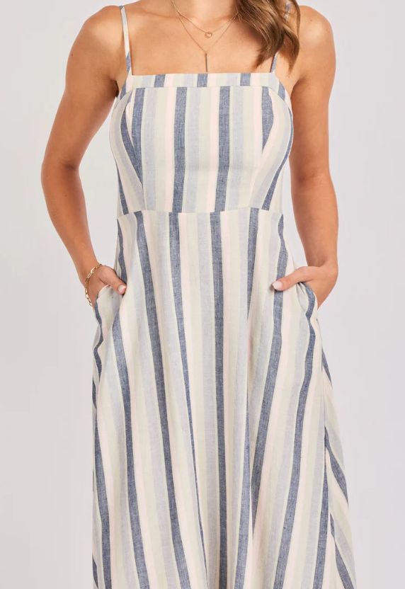 SADIE &amp; SAGE STRIPE MIDI DRESS