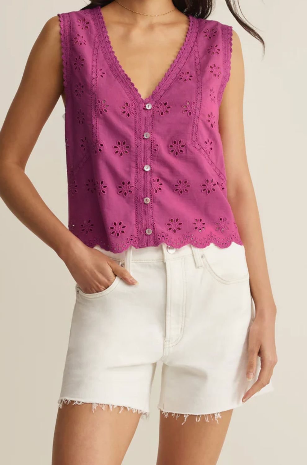 Z SUPPLY DARCY TOP BERRY