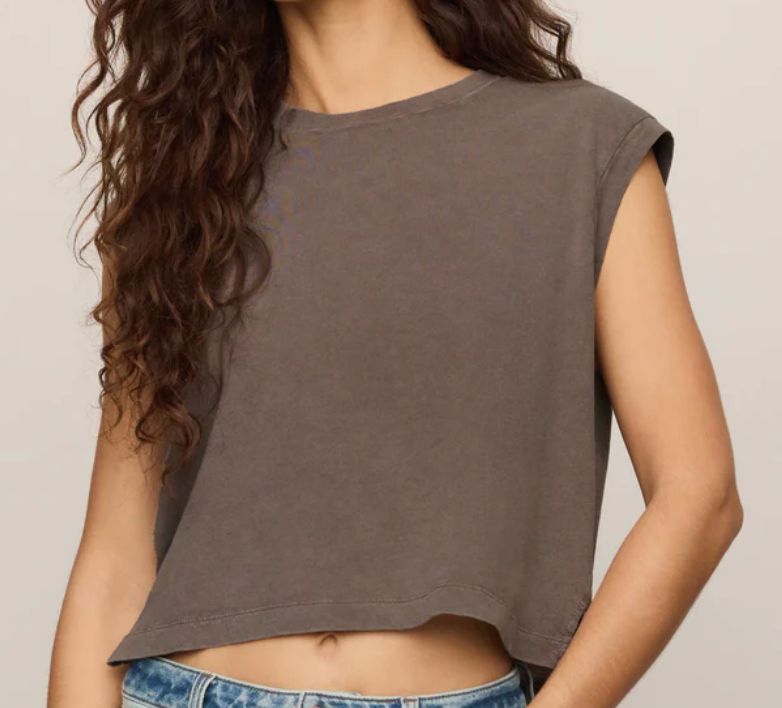 Z SUPPLY FLEX TEE PEBBLE