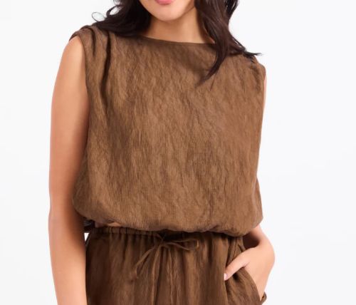 SADIE &amp; SAGE BUBBLE TOP BRONZE OLIVE