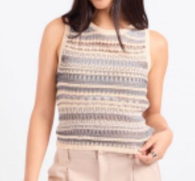 SADIE &amp; SAGE SWEATER TANK BLUE