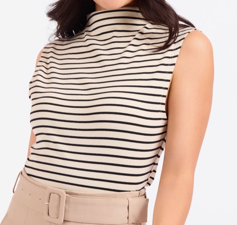 SADIE &amp; SAGE MOCK NECK TANK