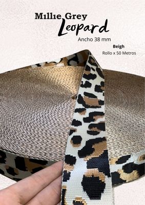 Reata Leopardo dor precio x metro