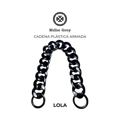LOLA Cadena plástica Nickel negro