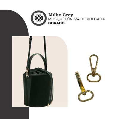 Mosqueton dorado 3/4 de pulgada (2 cm)​ - Cecilia . .    precio x unidad