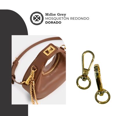 Mosqueton dorado redondo (1 cm) - Mirella   precio x unidad