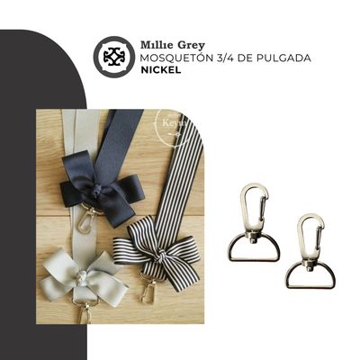 Mosqueton  plateado 3/4 de pulgada (2 cm) - Duna  precio x unidad