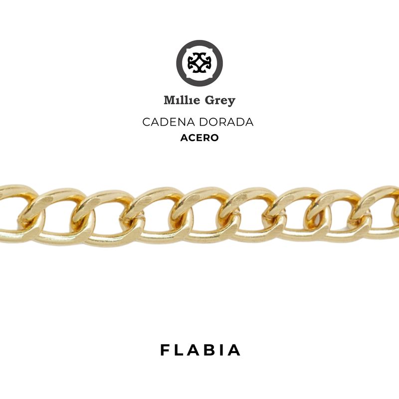 ​Cadena metálica dorada para bolsos - Flabia precio x metro