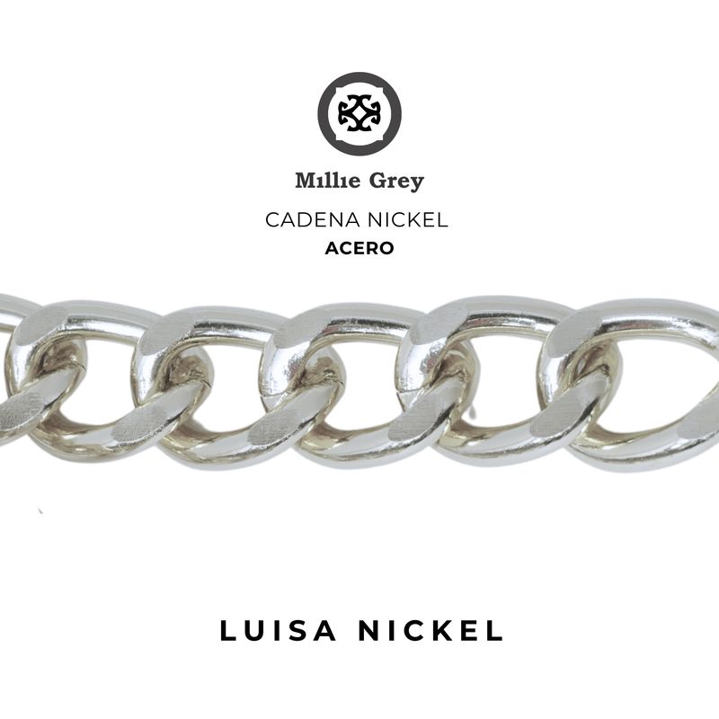 ​Cadena metálica para bolsos nickel - Luisa precio x metro