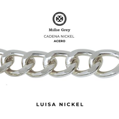 ​Cadena metálica para bolsos nickel - Luisa precio x metro