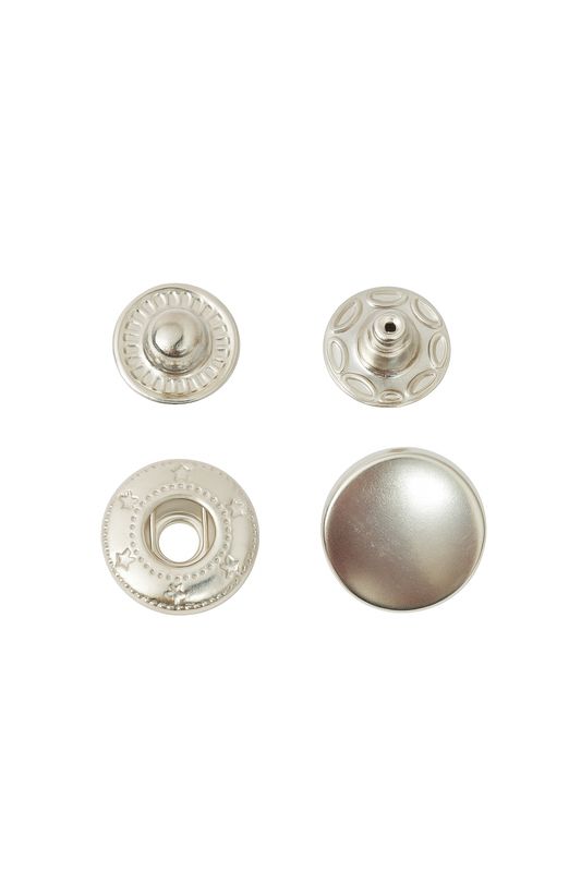 Broche americano niquel  precio x paq 100 und