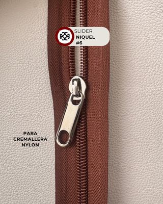 Slider # 6 nylon-niquel