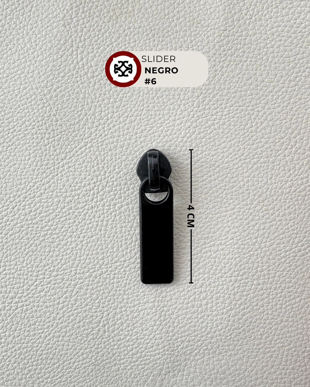 Slider # 6 nylon-negro