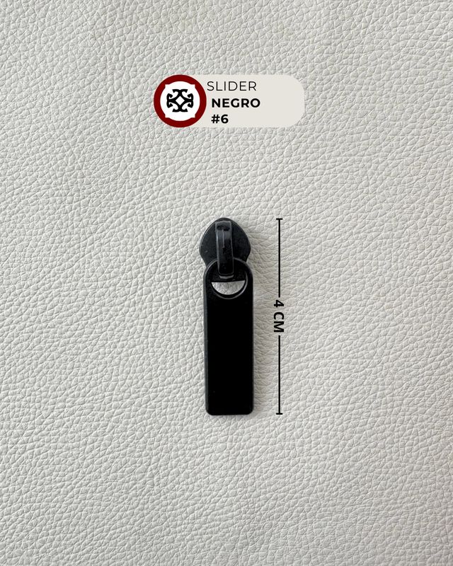 Slider # 6 nylon-negro