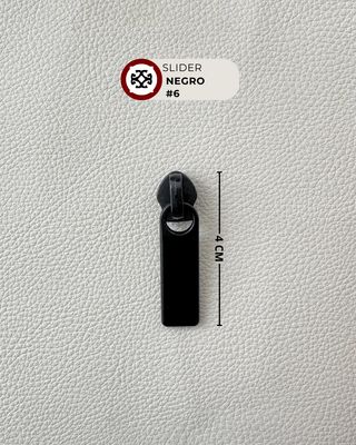 Slider # 6 nylon-negro