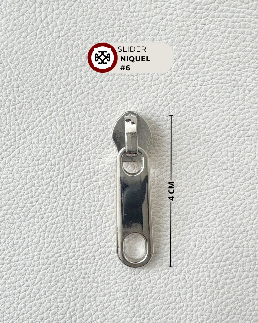 Slider # 6 nylon-niquel