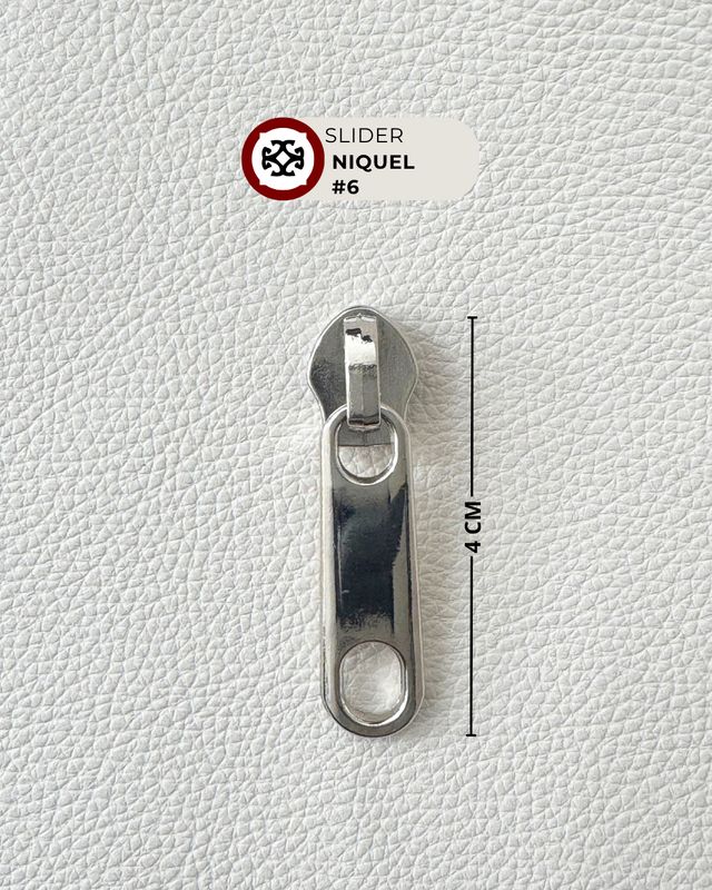 Slider # 6 nylon-niquel