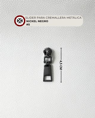 Slider #5 metalica - niquel negro