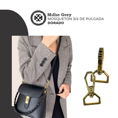 Mosqueton Oro Rosa 3/4 de pulgada (2 cm)​ -   precio x unidad