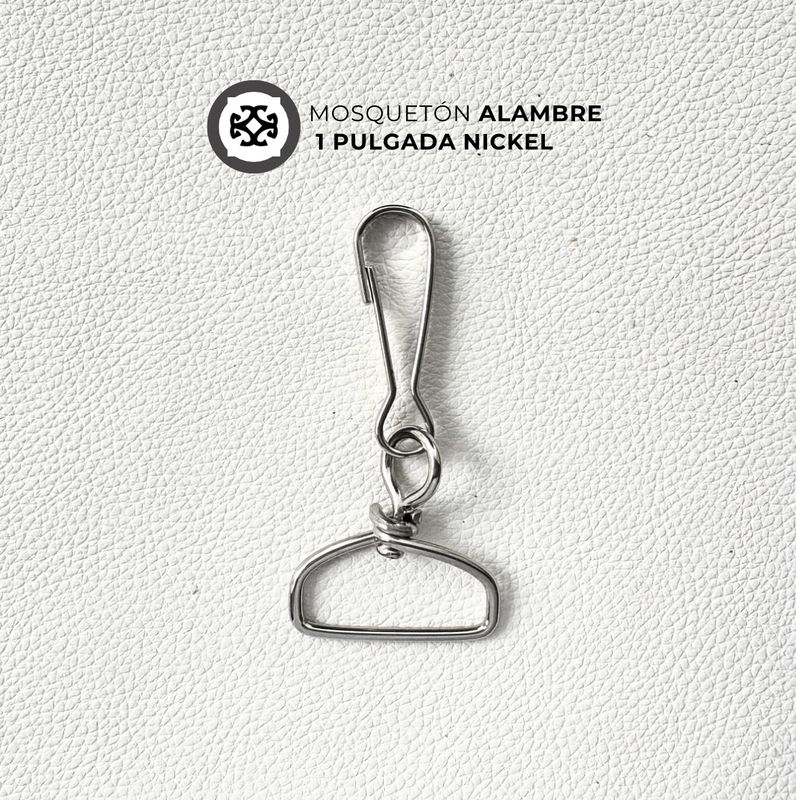 Mosqueton Alambre Niquel de 1 pulgada (2,5 cm)​ - precio x unidad