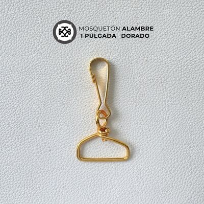 Mosqueton Alambre Dorado de 1 pulgada (2,5 cm)​ - precio x unidad
