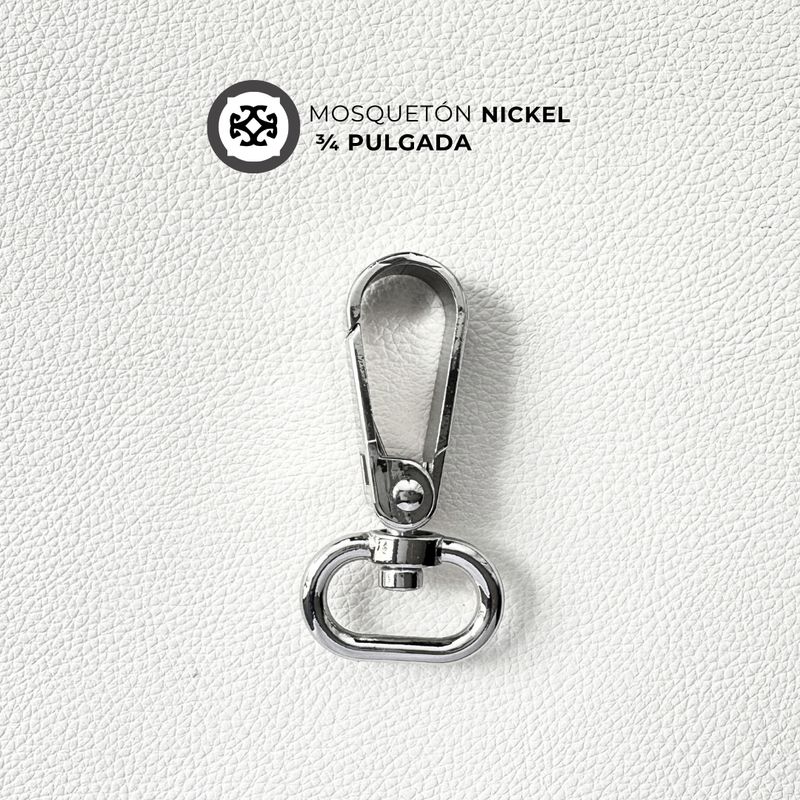Mosqueton Niquel 3/4 de pulgada (2 cm)​ - precio x unidad