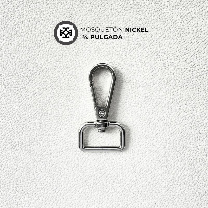 Mosqueton Niquel 3/4 de pulgada (2 cm)​ - precio x unidad