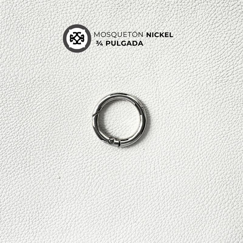 Argolla Mosqueton Niquel de 3/4 de pulgada (2 cm)​ - precio x unidad