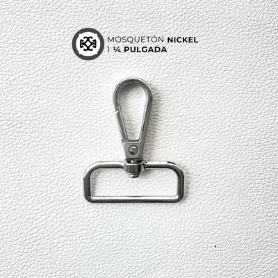 Mosqueton niquel 1 pulgada 1/4  (3,2 cm) - precio x unidad