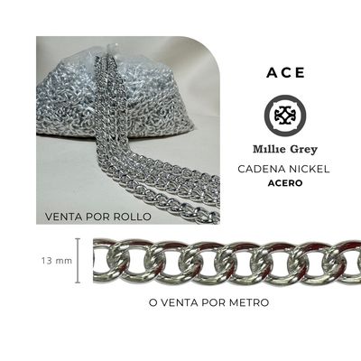 CADENA GOLDEN ALUMINIO NICKEL   precio x metro