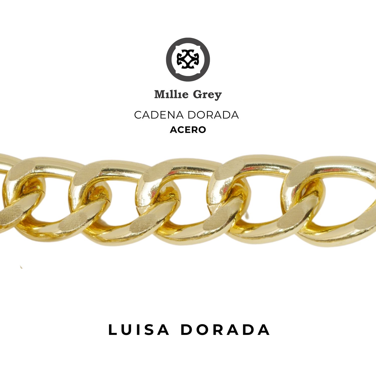 CADENA ALUMINIO GOLDEN precio x metro