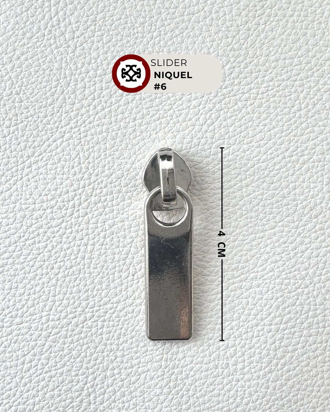 Slider #6 nylon-niquel