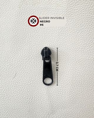Slider invisible # 6 nylon - negro