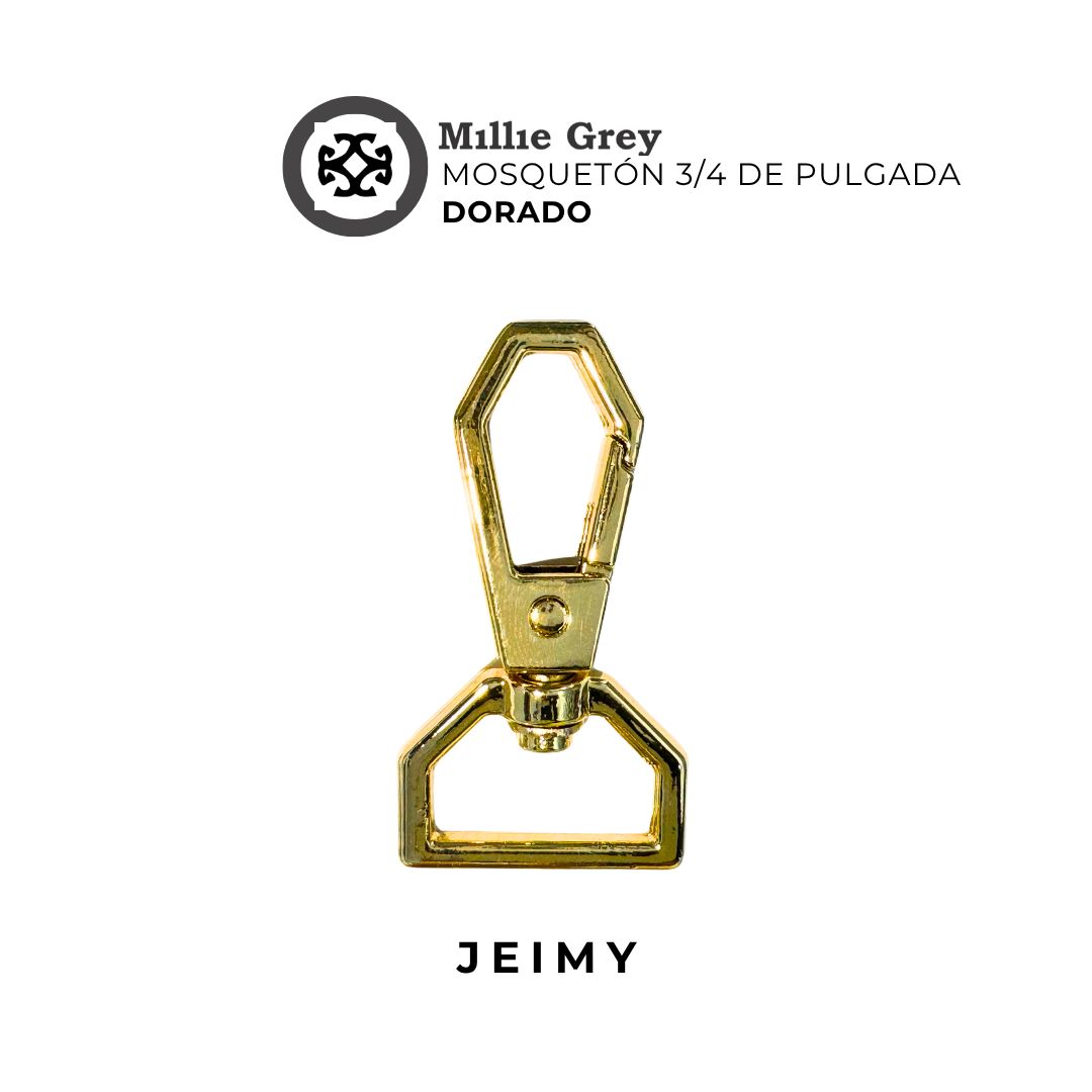Mosqueton Oro Rosa 3/4 de pulgada (2 cm)​ -   precio x unidad