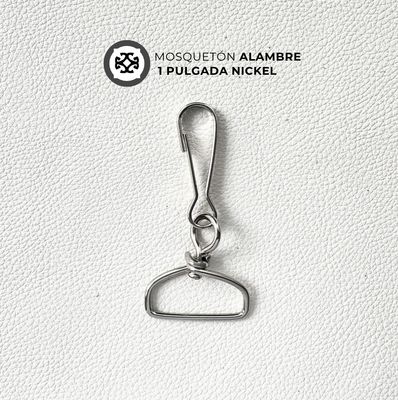 Mosqueton Alambre Niquel de 1 pulgada (2,5 cm)​ - precio x unidad