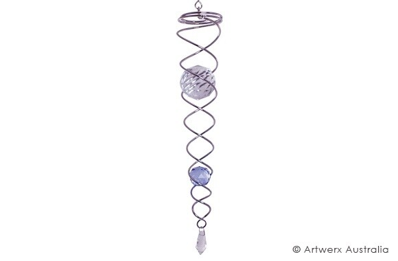 Double Crystal Spirals, Colour: Blue