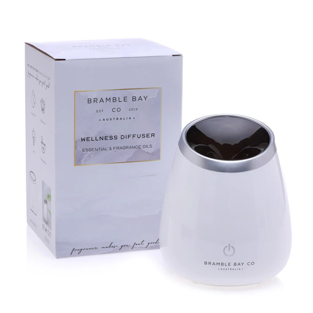 White Short Wellness Ultrasonic Diffuser (Wide night light)
