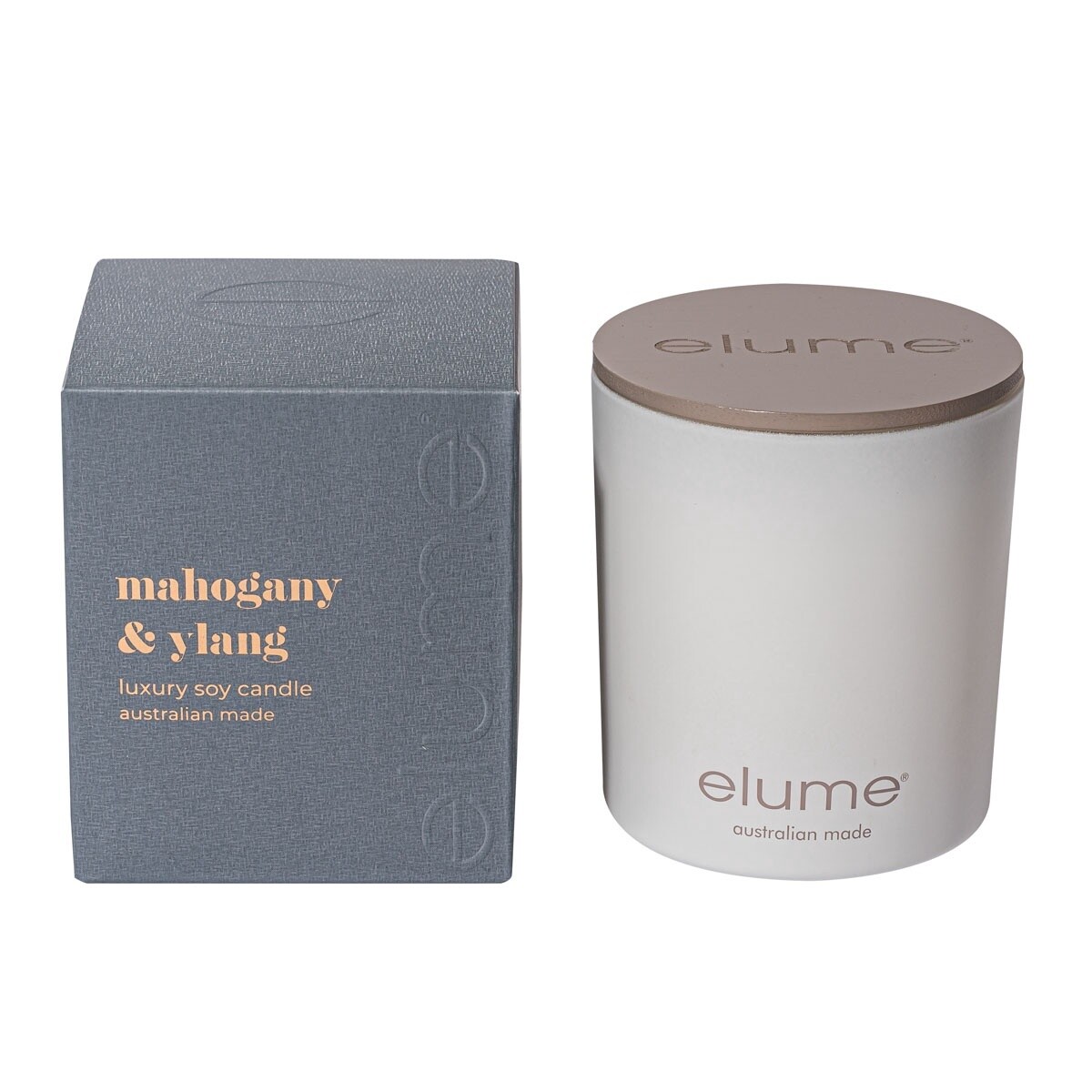 MAHOGANY &amp; YLANG LUX SOY CANDLE 400g - (Discontinued)