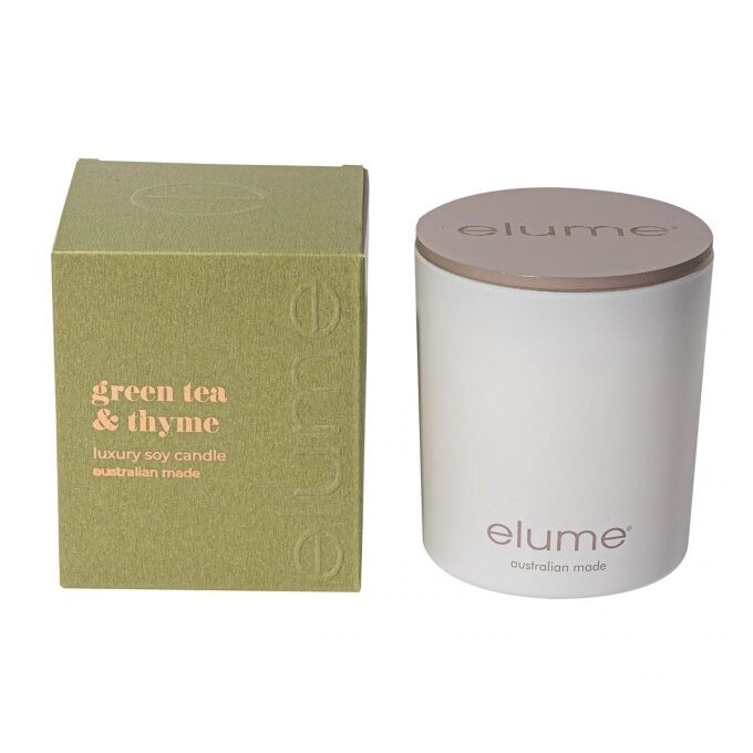 GREEN TEA &amp; THYME LUX SOY CANDLE 400g - (Discontinued)
