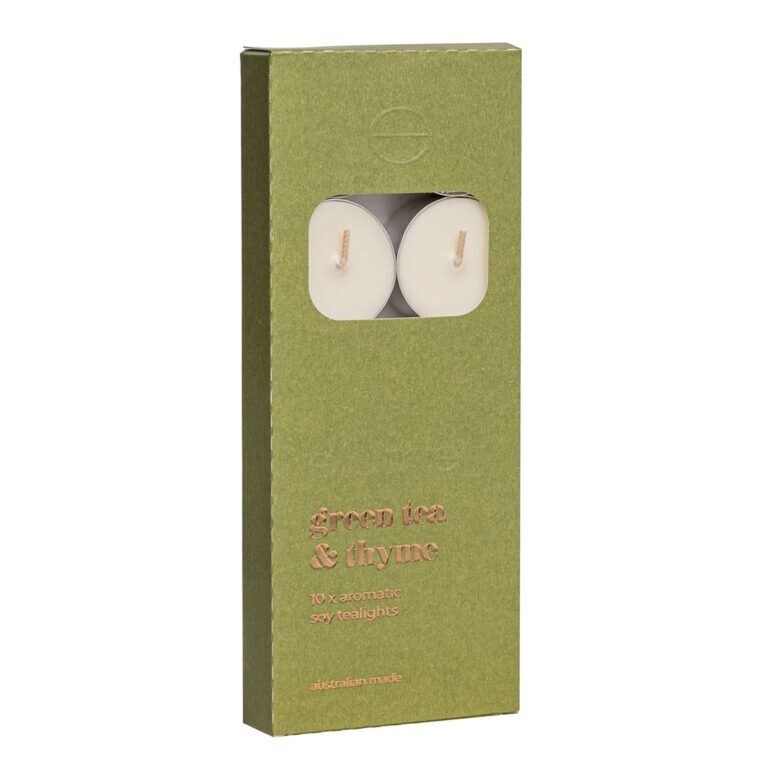GREEN TEA &amp; THYME TEALIGHTS