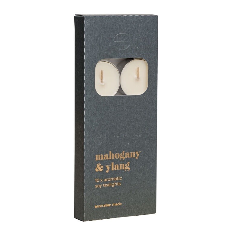 MAHOGANY &amp; YLANG TEALIGHTS