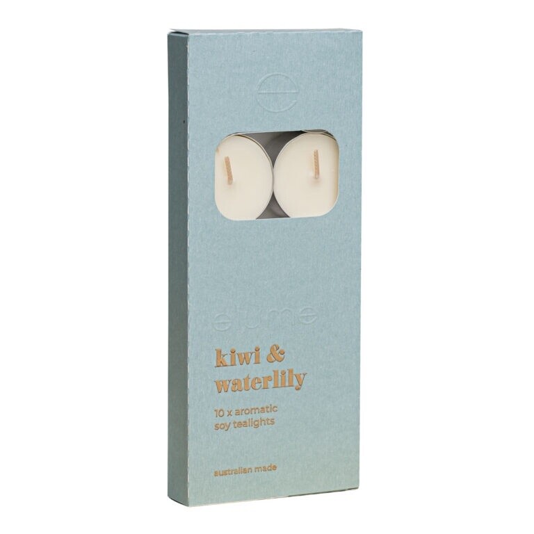 KIWI WATERLILY TEALIGHTS
