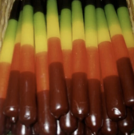 Rainbow - 9 hour taper candle